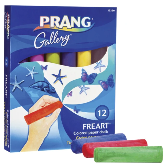 Prang Non-Toxic Sidewalk Chalk, 4 L X 1 W Inches, Assorted Colors, Set Of 12 - Image 3