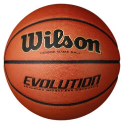 Wilson Evolution Men's Indoor Only Leather Basketball, 29-1/2 Inches