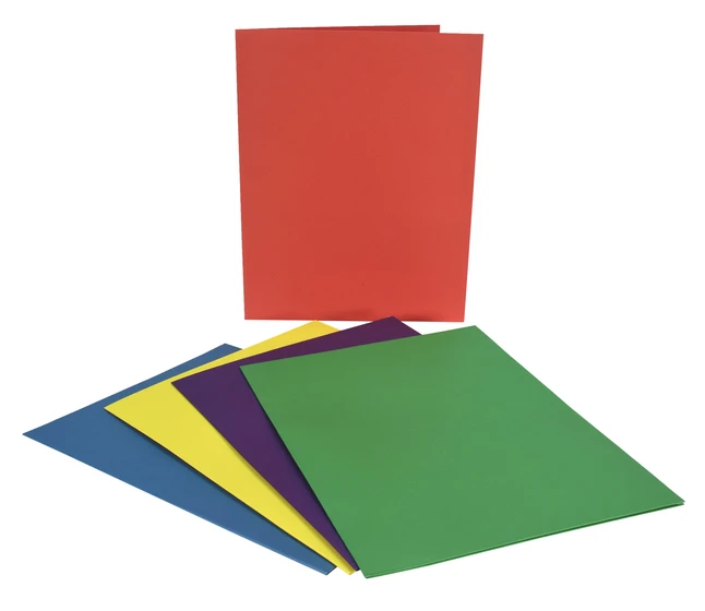 School Smart Extra Large 2-Pocket Folder, 9 X 12 Inches, Assorted Colors, Pack Of 25 - Image 6