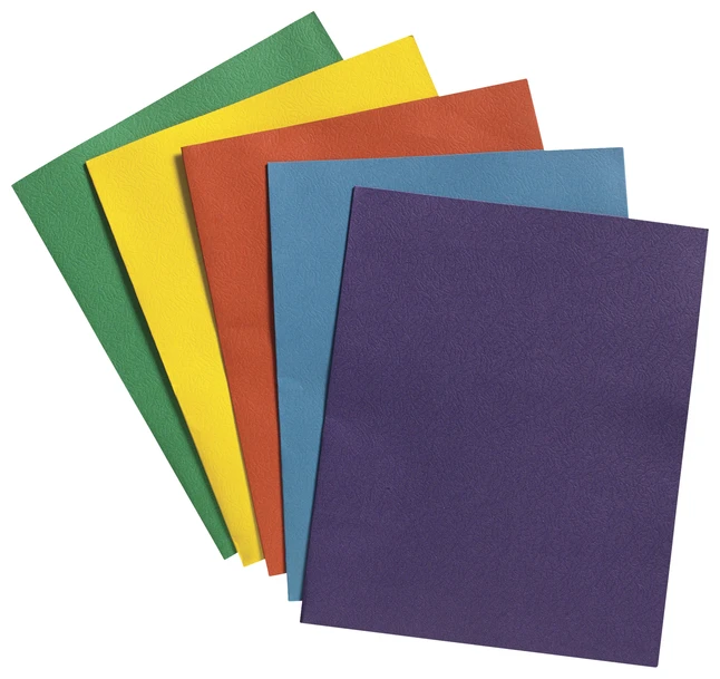 School Smart Extra Large 2-Pocket Folder, 9 X 12 Inches, Assorted Colors, Pack Of 25 - Image 5