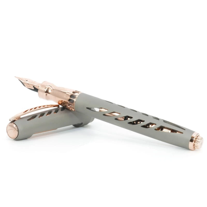Pineider Limited Edition Arman Trilogy Fountain Pen, Aluminum - Image 2