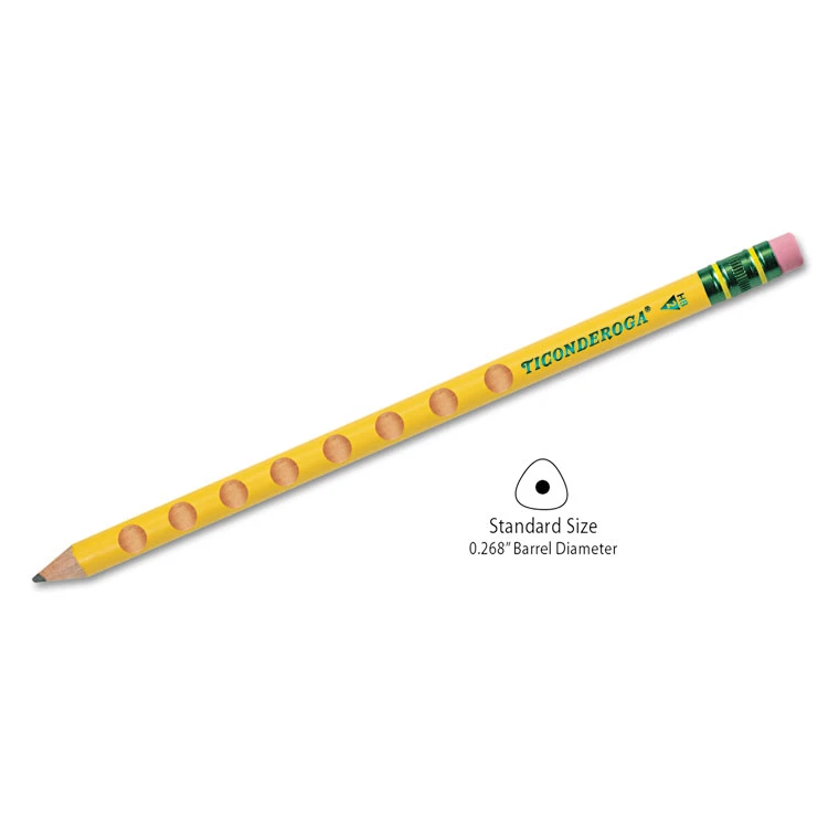 Groove Pencils, HB (#2), Black Lead, Yellow Barrel, 10/Pack - Image 3
