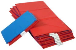 Angeles 3-Fold Nap Mat 1 Inch, 48 X 24 X 1 Inches, Blue/Teal, Pack Of 10