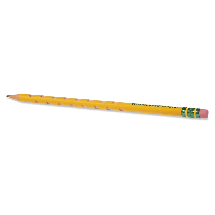 Groove Pencils, HB (#2), Black Lead, Yellow Barrel, 10/Pack - Image 5