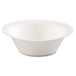 Non-Laminated Foam Dinnerware, Bowl, 5 Oz, White, 125/Pack, 8 Packs/Carton