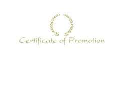 Hammond And Stephens Certificate Of Promotion Embossed Award, 11 X 8-1/2 Inches, Gold Foil, Pack Of 25