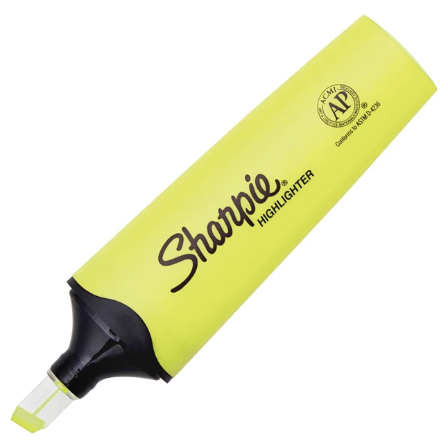 Sanford Sharpie ClearView Highlighter Chisel Tip, Fluorescent Yellow - Image 2