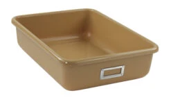 Shirley K's Storage Tote, 16 X 12 X 4 Inches, Tan