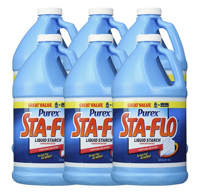Purex Sta-Flo Liquid Starch, 64 Ounces, Pack Of 6