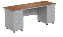 Classroom Select Double Pedestal Teacher's Desk, 72 X 30 X 30 Inches