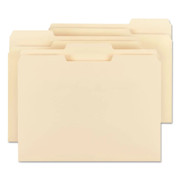 WaterShed/CutLess File Folders, 1/3-Cut Tabs: Assorted, Letter Size, 0.75" Expansion, Manila, 100/Box - Image 6