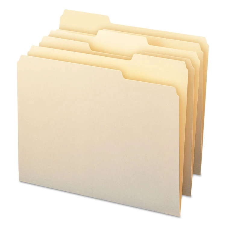 WaterShed/CutLess File Folders, 1/3-Cut Tabs: Assorted, Letter Size, 0.75" Expansion, Manila, 100/Box - Image 9