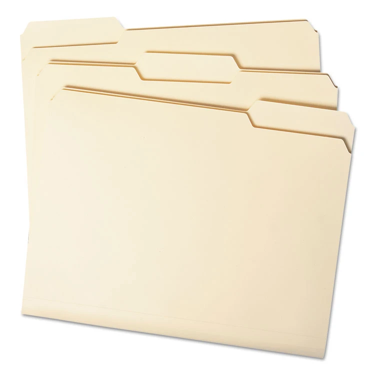 WaterShed/CutLess File Folders, 1/3-Cut Tabs: Assorted, Letter Size, 0.75" Expansion, Manila, 100/Box - Image 7