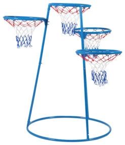 Children's Factory Metal Basketball Stand, 4-Rings, 36-1/2 X 36-1/2 X 54 Inches