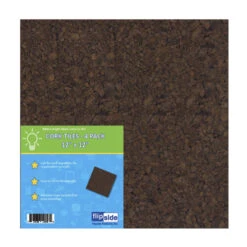 Flipside Cork Tiles, 12 X 12 Inches, Dark Cork, Pack Of 4