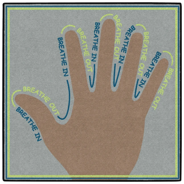 Childcraft Breathe With Me Carpet Squares, 30 X 30 Inches, Set Of 4 - Image 4