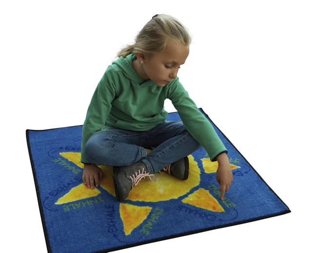 Childcraft Breathe With Me Carpet Squares, 30 X 30 Inches, Set Of 4 - Image 2