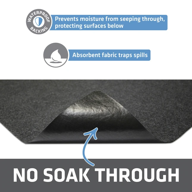 Dry Mate Sensory Mat, 45 X 58 Inches, Charcoal - Image 3