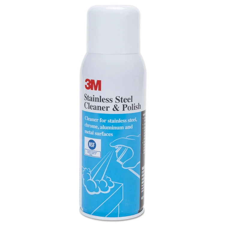 3M Stainless Steel Cleaner And Polish, Lime Scent, 10 Oz Aerosol Spray