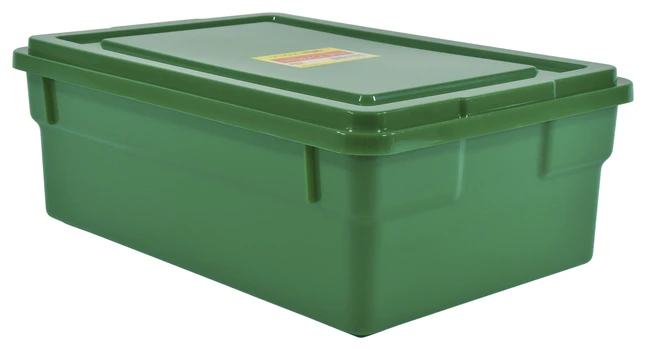School Smart Storage Box With Lid, 11 X 6 X 16 Inches, Green - Image 4