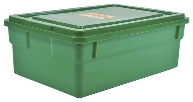 School Smart Storage Box With Lid, 11 X 6 X 16 Inches, Green - Image 5