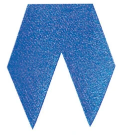 Pre-Cut Satin Ribbon, 1-3/4 X 1-1/2 Inches, Blue, Pack Of 25