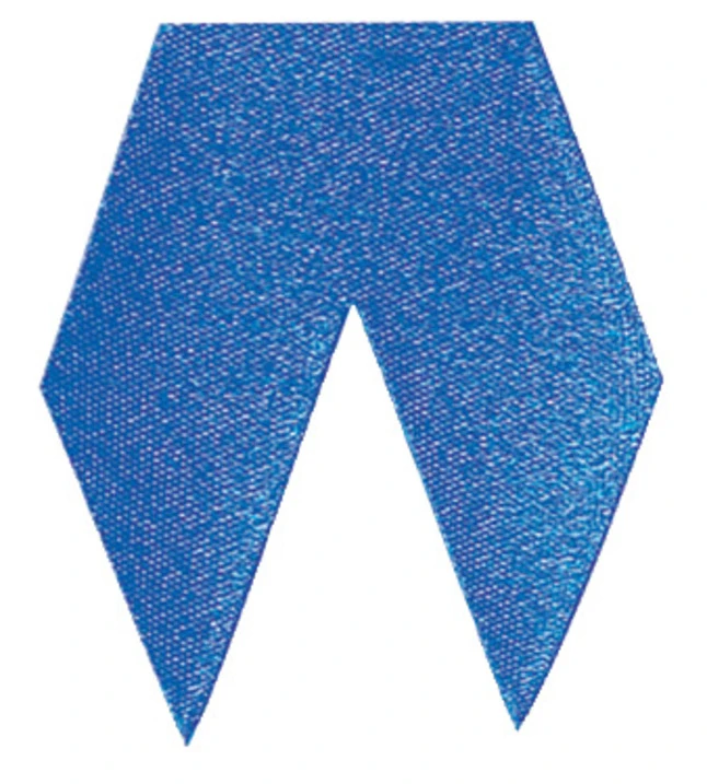 Pre-Cut Satin Ribbon, 1-3/4 X 1-1/2 Inches, Blue, Pack Of 25