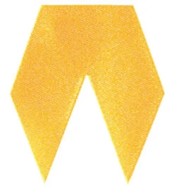 Pre-Cut Satin Ribbon, 1-3/4 X 1-1/2 Inches, Gold, Pack Of 25