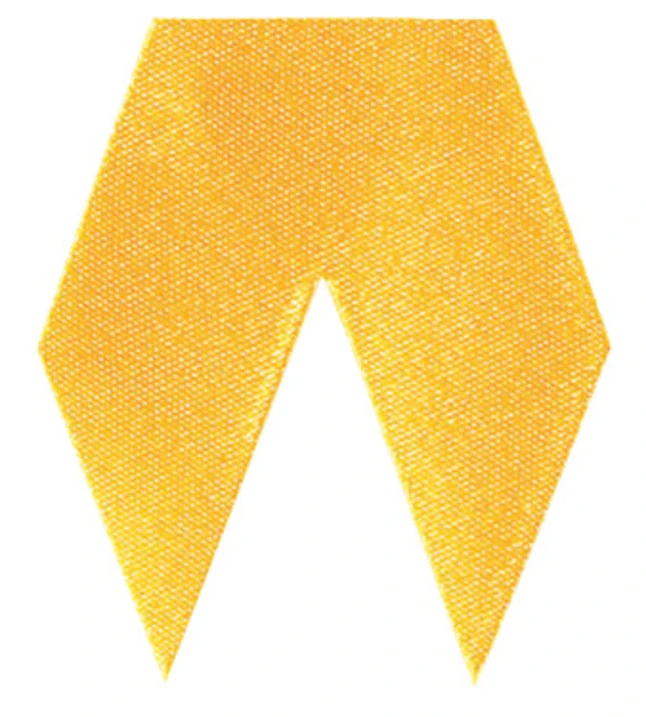 Pre-Cut Satin Ribbon, 1-3/4 X 1-1/2 Inches, Gold, Pack Of 25