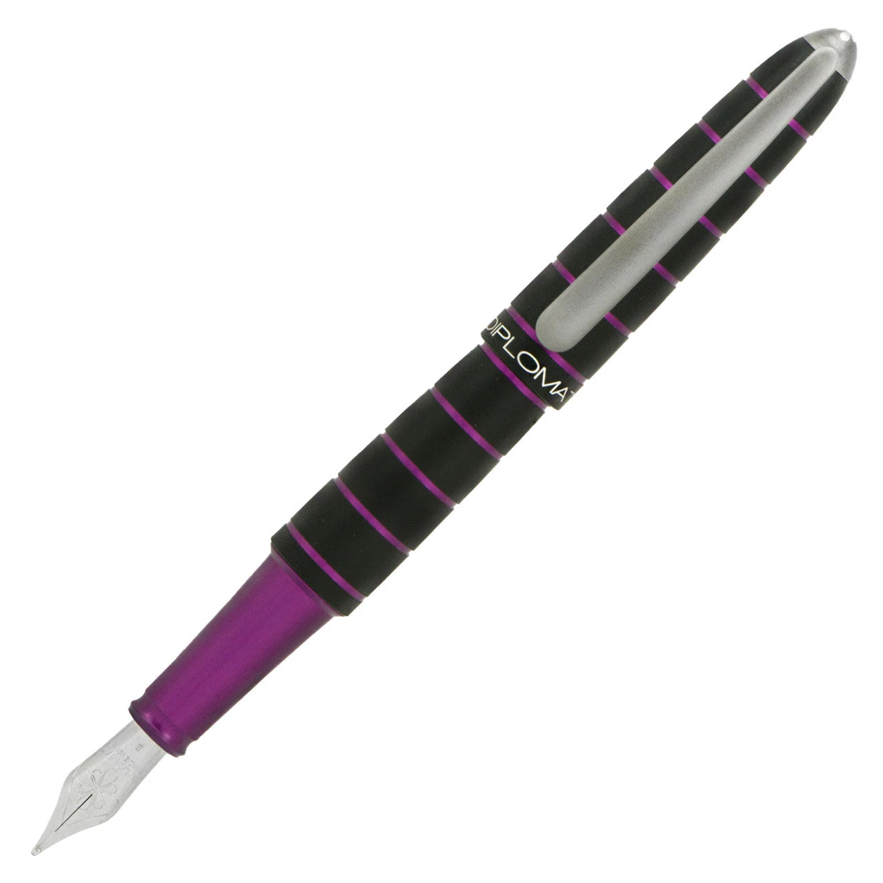 Diplomat Elox Fountain Pen Gift Set, Black & Purple - Image 2