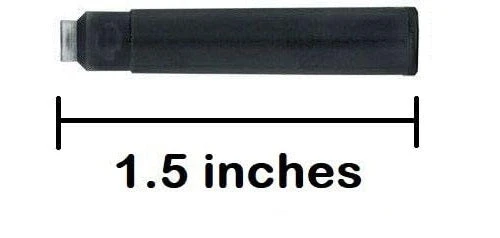 24 Standard International Short Fountain Pen Ink Cartridges, Legal Blue - Image 2