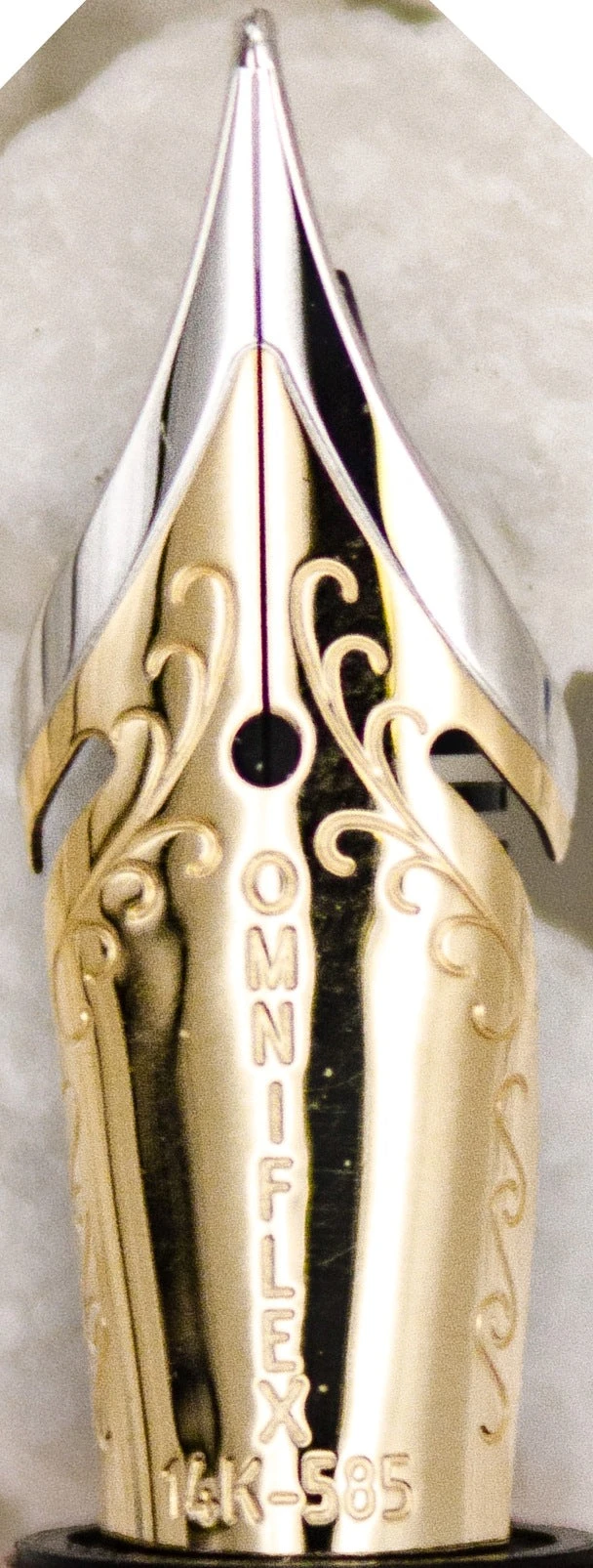 Monteverde Limited Edition Super Mega Abalone Fountain Pen, Gunmetal Trim, Solid 14k Gold Flex Nib - Image 2