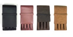 Girologio Leather Pen Case, 4 Pens