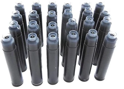 24 Standard International Short Fountain Pen Ink Cartridges, Legal Blue - Image 3