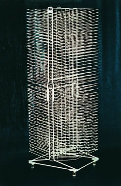 AWT Printmaking Drying Rack,37 X 23 X 20 Inches, Steel, Powder Coated, 100 Shelf