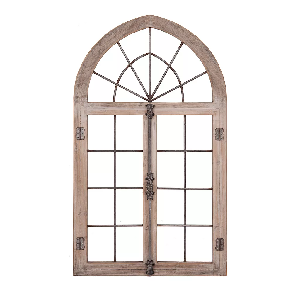 Patton Distressed Cathedral Window Frame Wall Decor