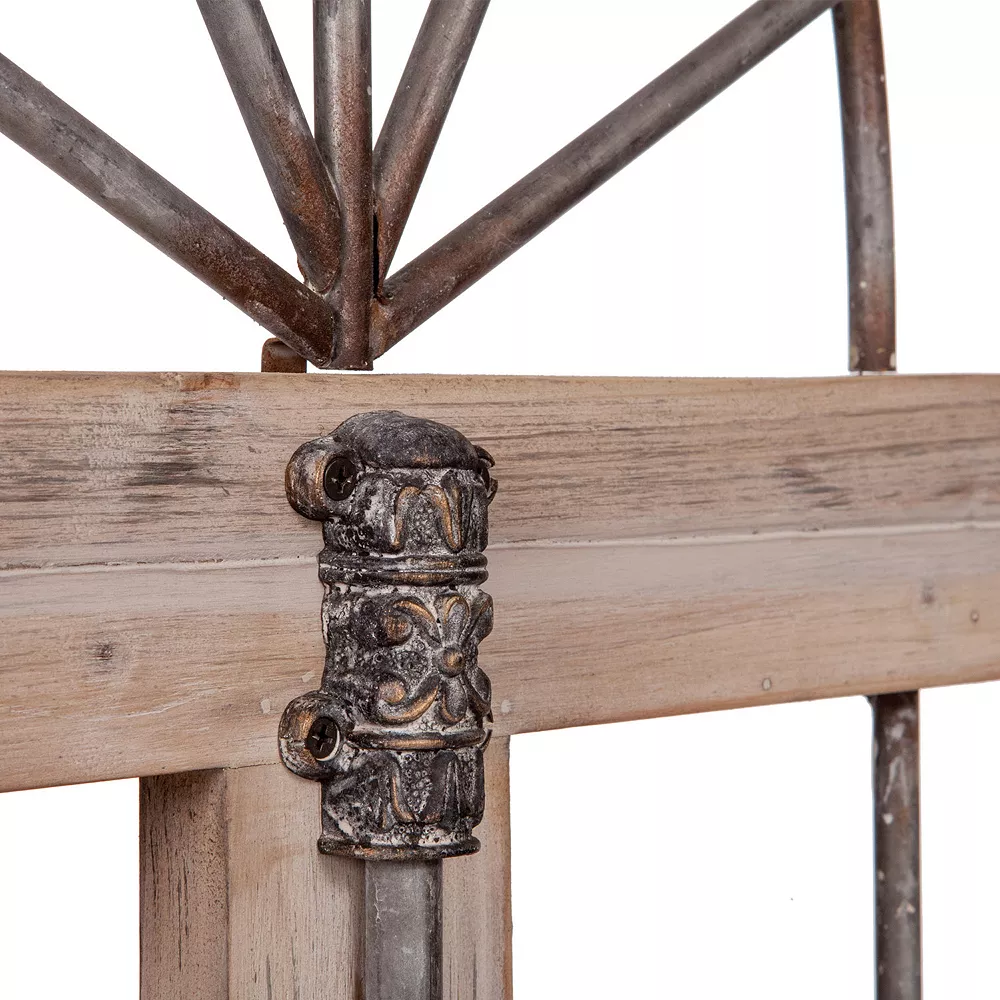 Patton Distressed Cathedral Window Frame Wall Decor - Image 2