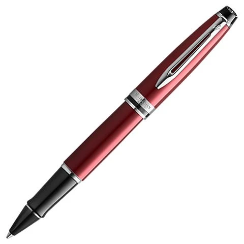 Waterman - Expert 3 Dark Red Rollerball Chrome Trim Pen