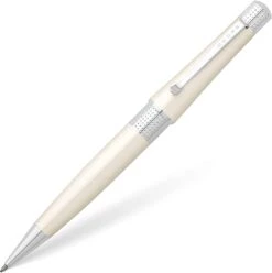 Cross® Cross Beverly Ballpoint Pen, Pearlescent White & Chrome