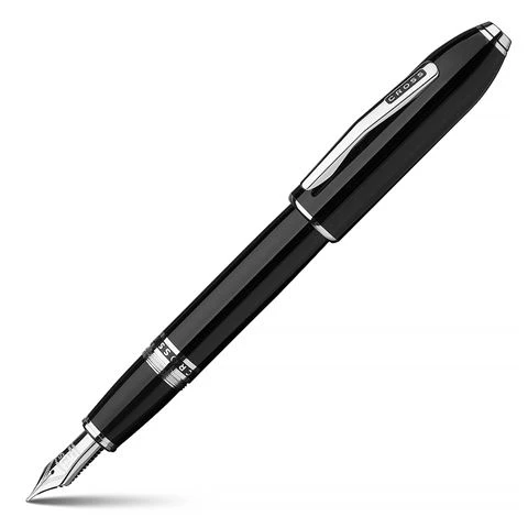 Cross® Cross - Peerless 125 Black Lacquer & Platinum Fountain Pen