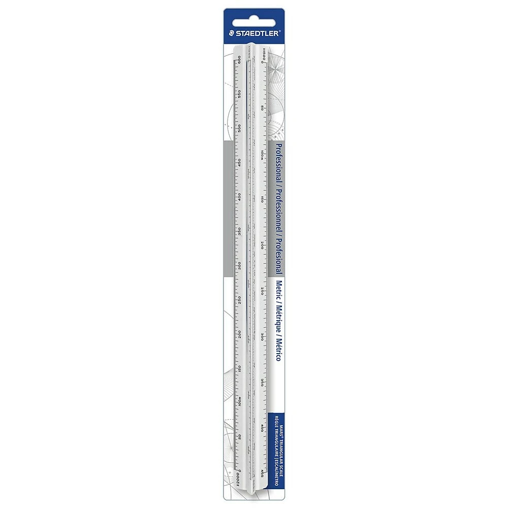 Staedtler 987 18-6BK - 30cm Surveyors Metric Scale