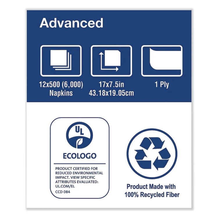 Tork Rollnap Dispenser Napkins, 1-Ply, 17" X 7.13", Roll, White, 6000/Carton - Image 4