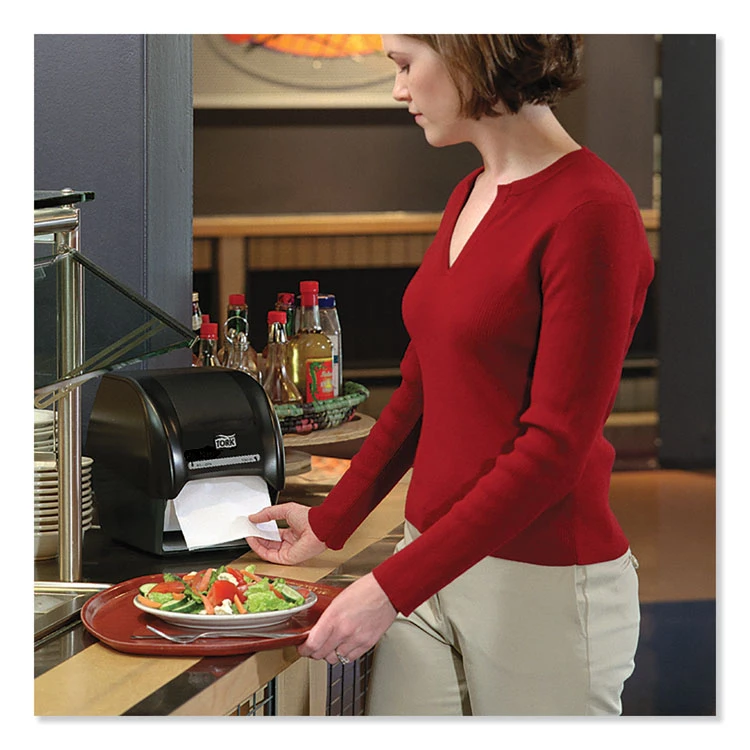 Tork Rollnap Dispenser Napkins, 1-Ply, 17" X 7.13", Roll, White, 6000/Carton - Image 6