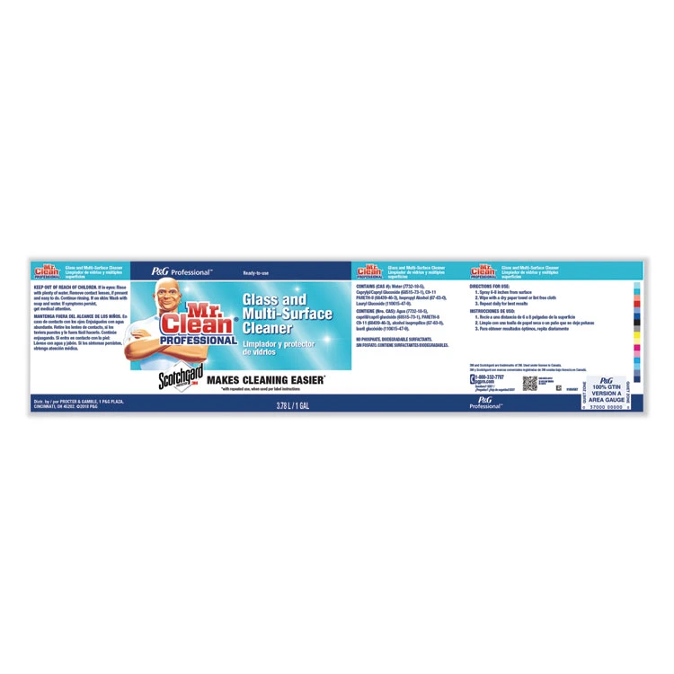 Glass And Multi-Surface Cleaner With Scotchgard Protector, Apple, 1 Gal, Ready-To-Use, 2/Carton - Image 2