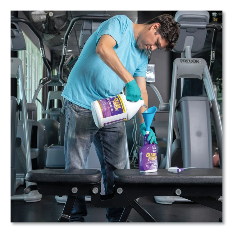 Clean Finish Disinfectant Cleaner, 1 Gal Bottle, Herbal - Image 3