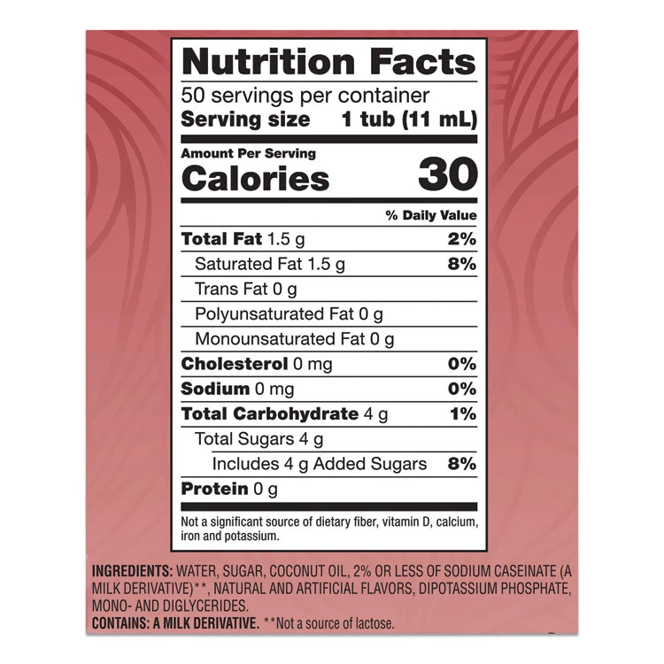 Liquid Coffee Creamer, Cinnamon Vanilla, 0.38 Oz Mini Cups, 50/Box, 4 Boxes/Carton, 200 Total/Carton - Image 5
