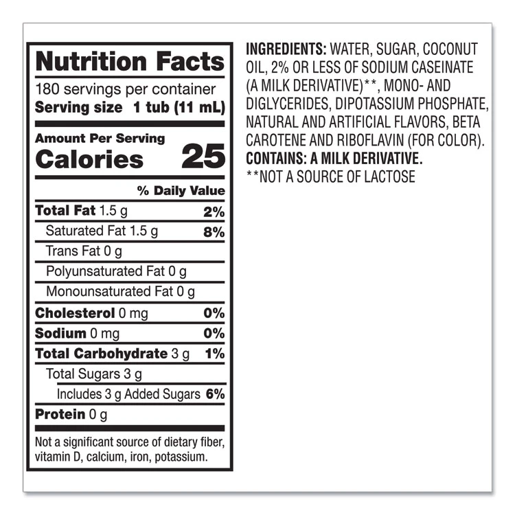 Liquid Coffee Creamer, French Vanilla, 0.38 Oz Mini Cups, 180/Carton - Image 3