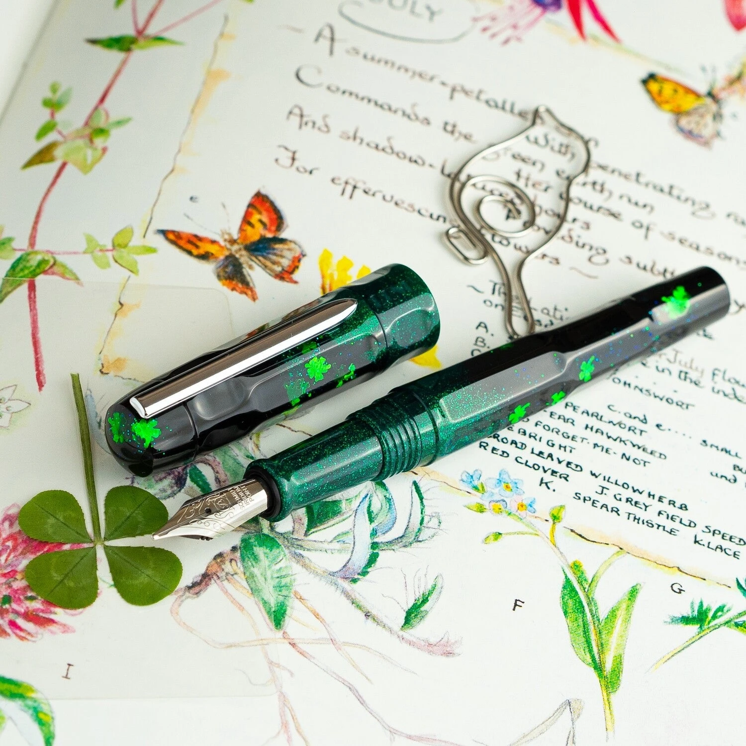 Benu Talisman Four Leaf Clover Fountain Pen