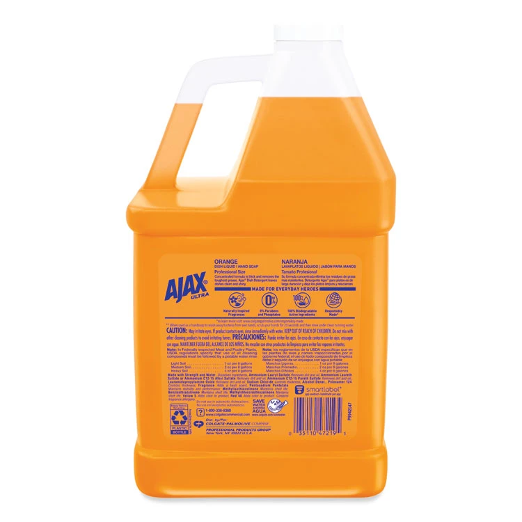 Ajax® Dish Detergent, Citrus Scent, 1 Gal Bottle, 4/Carton - Image 4