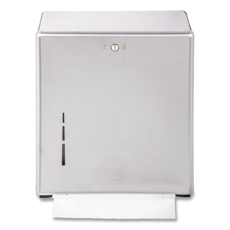 C-Fold/Multifold Towel Dispenser, 11.38 X 4 X 14.75, Stainless Steel